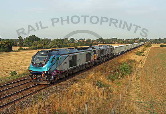 IMG_1762 68026 + 66422 at Thurston 6Z69 18-11 Stowmarket - Sellafield 13-08-20