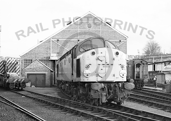 Rail Photoprints | Class 40 | 40022 Bristol Bath Road 300383 JC458