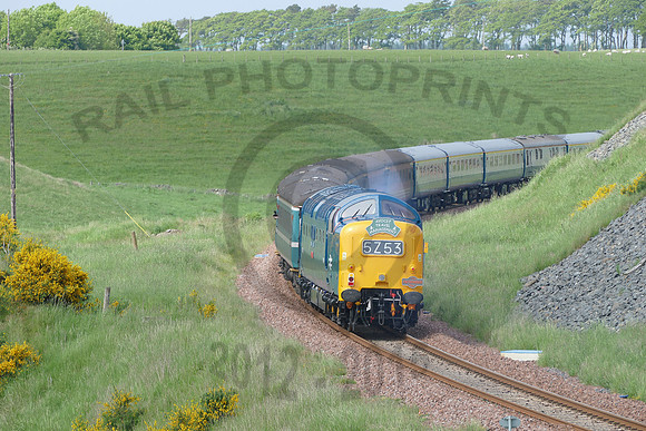 D9009 Falahill 180616 JC091606243 = D9009 @ Falahill 5Z53 Tweedbank - Edinburgh Waverley 18-06-16
