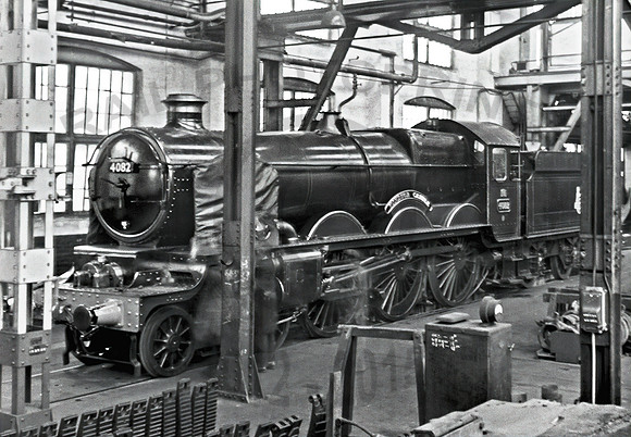 4082(7013) at Swindon Works on 17th Feb 1952