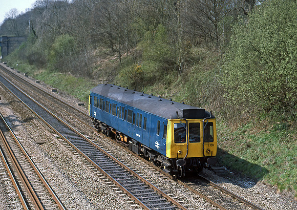 Class 121 L135 Sonning Cutting 070490 JC451