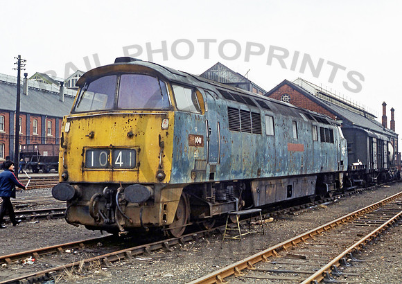 D1041 Swindon Works 12-11-1978 HBe001