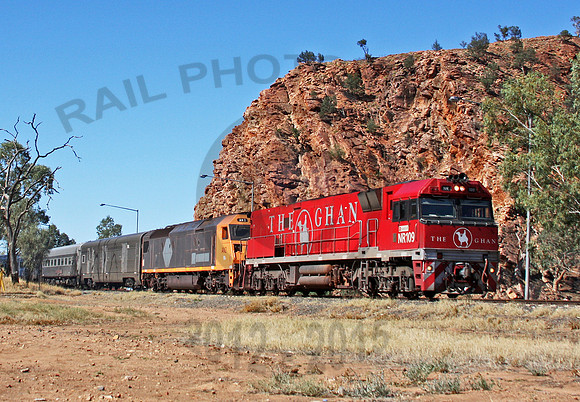 NR109 The Ghan  Alice Springs 041009 PB009