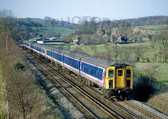 Class421 1321 -Y-RowlandsCastle-010495-JC77