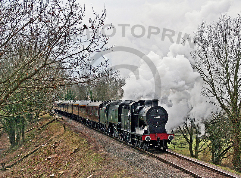Rail Photoprints | West Somerset Railway | 44422 & 34067 Charter 200306 ...